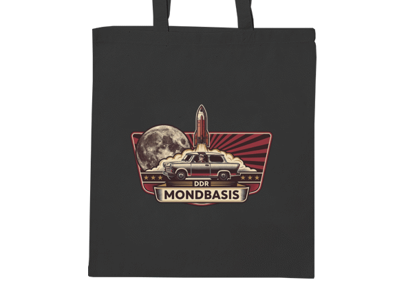 Baumwolltasche DDR Mondbasis