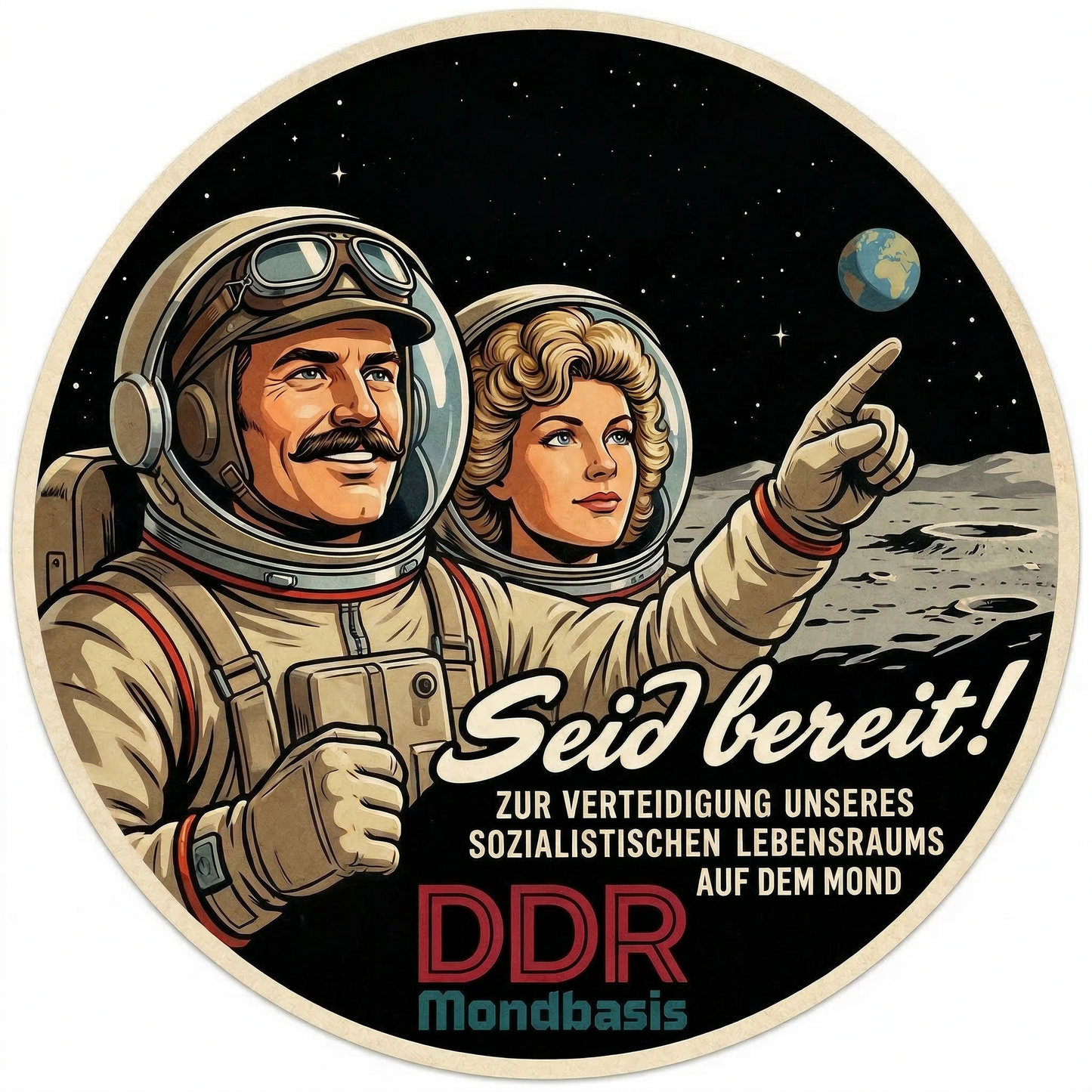 Aufkleber 5x Seid bereit!