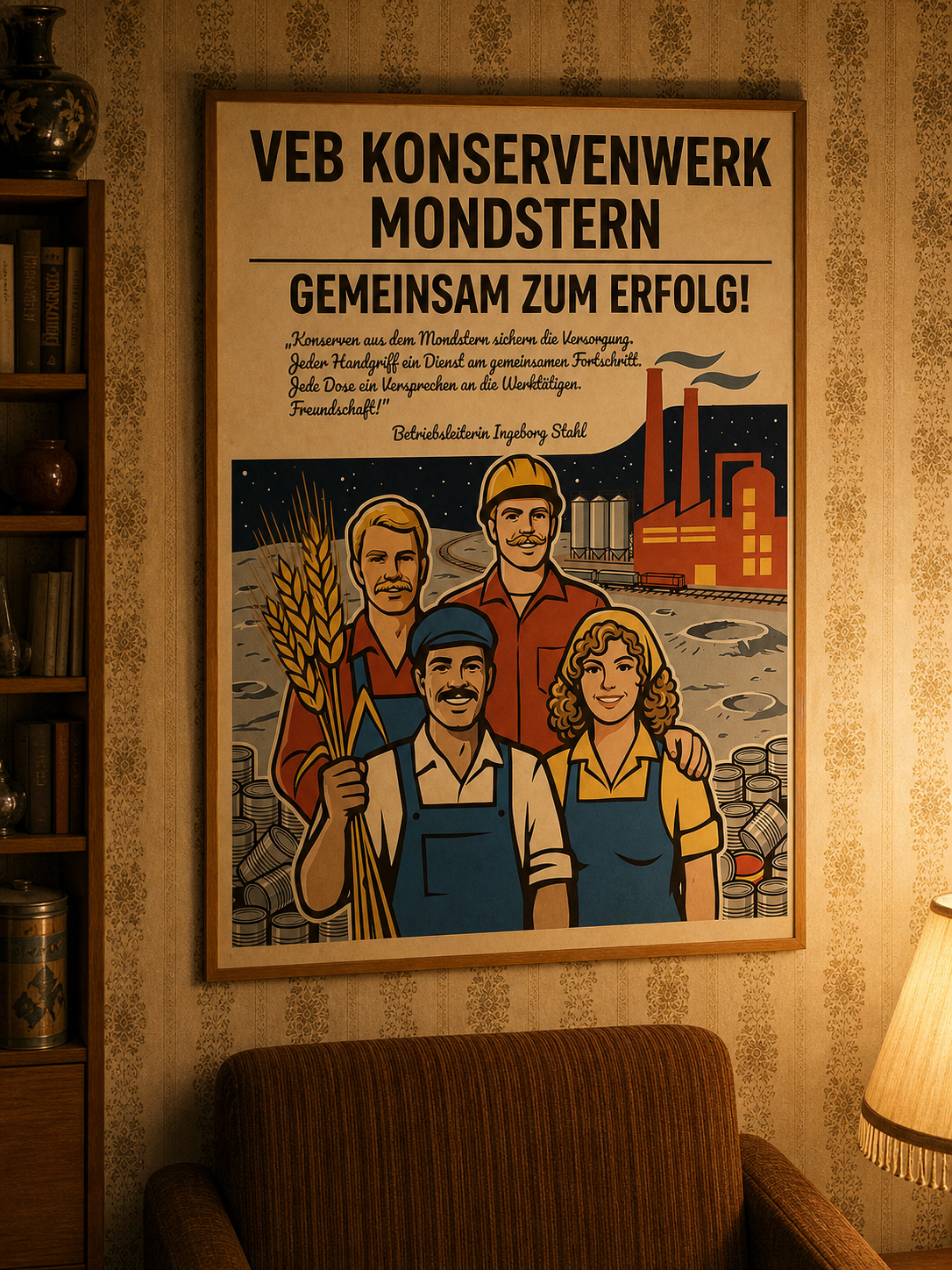 VEB Konservenwerk Mondstern Poster DIN A3