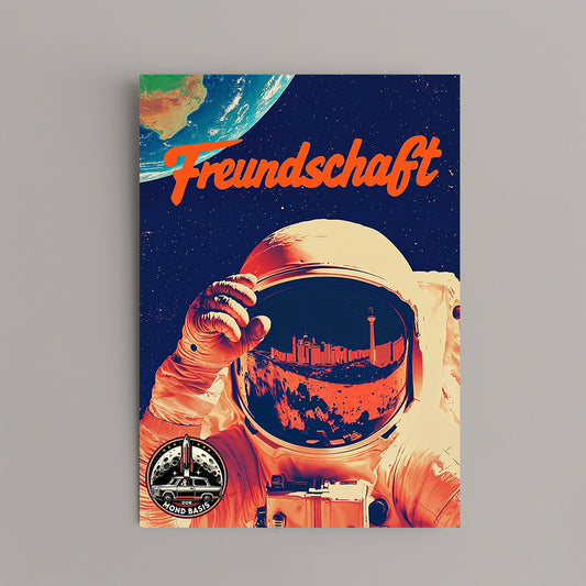 Freundschaft DDR Mondbasis Din A3 Poster