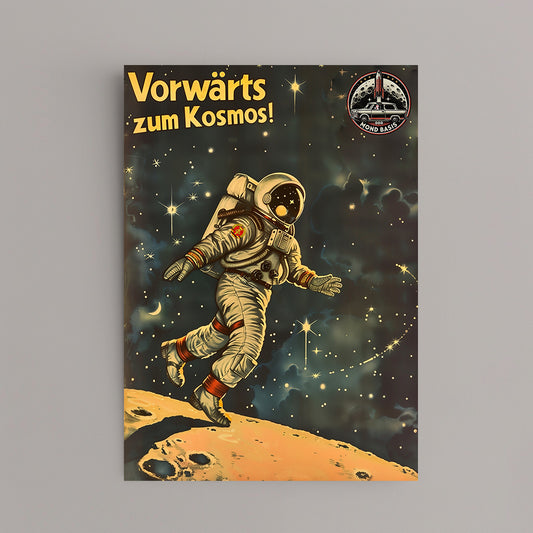 Vorwärts zum Kosmos! DIN A3 Poster