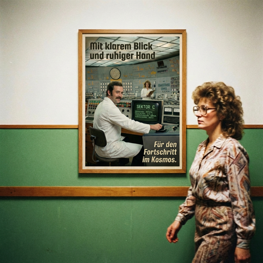 Mit klarem Blick und ruhiger Hand. Din A3 Plakat