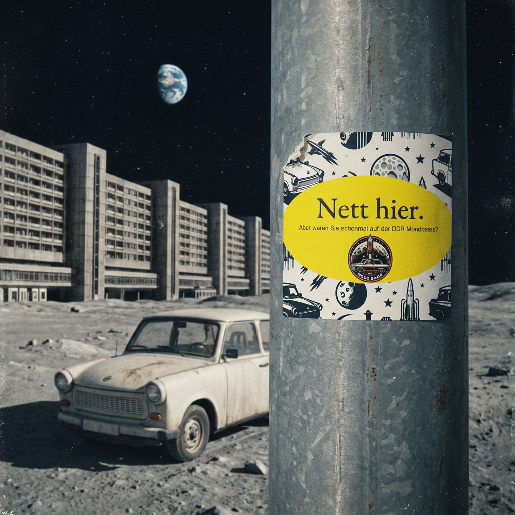 Aufkleber 5x "Nett hier."