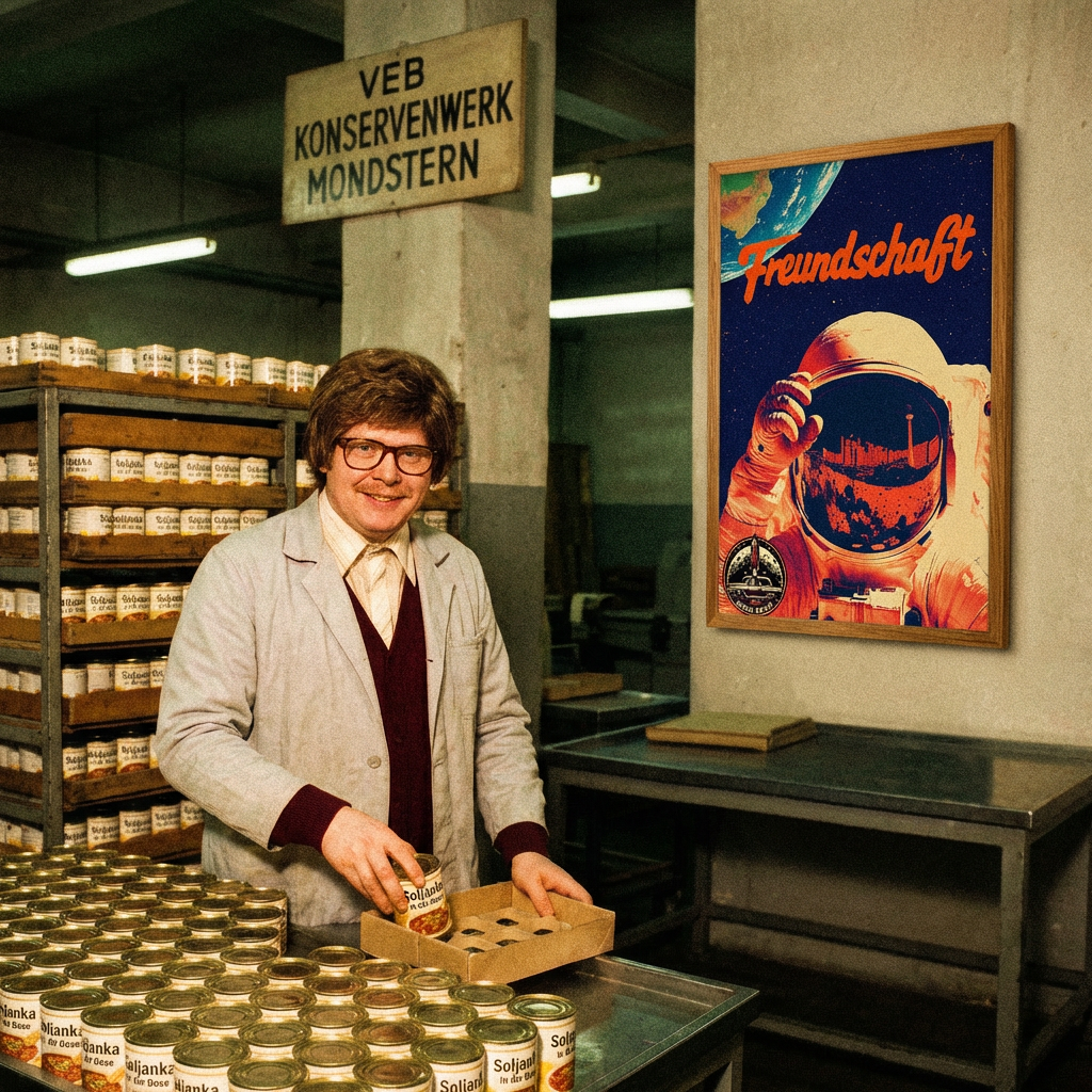 Freundschaft DDR Mondbasis Din A3 Poster