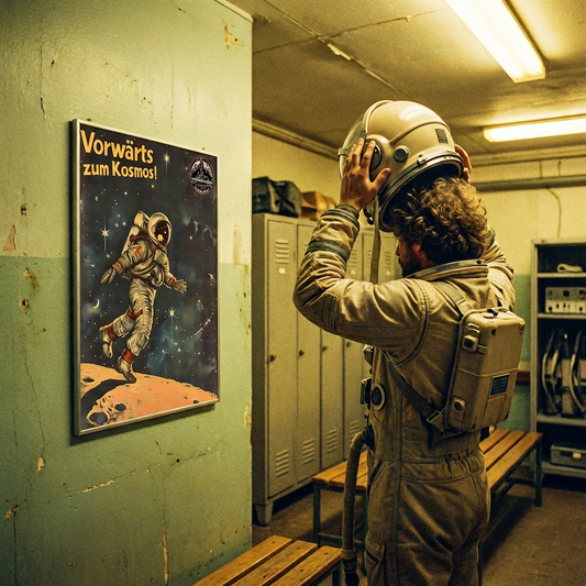 Vorwärts zum Kosmos! DIN A3 Poster